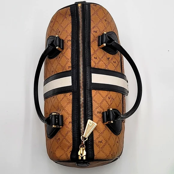 LAMB 🐑Gwen Stefani Mandeville Monogram Leather Satchel Boston Speedy Doc…